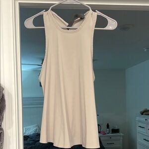 Vuori Cream Sleeveless Relaxed Tank Top
